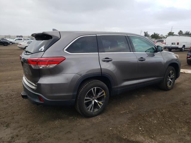 5TDZZRFH8KS297792 - 2019 TOYOTA HIGHLANDER LE GRAY photo 3