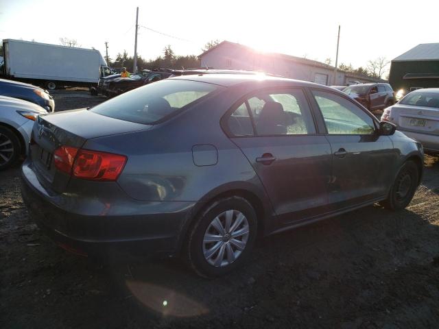 3VW2K7AJ8EM229188 - 2014 VOLKSWAGEN JETTA BASE GRAY photo 3