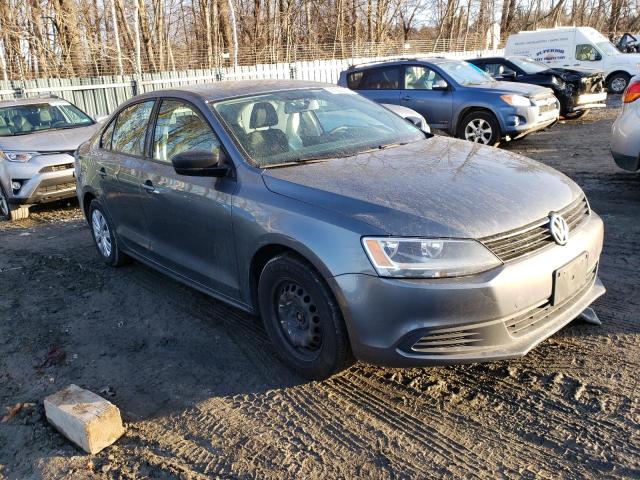 3VW2K7AJ8EM229188 - 2014 VOLKSWAGEN JETTA BASE GRAY photo 4