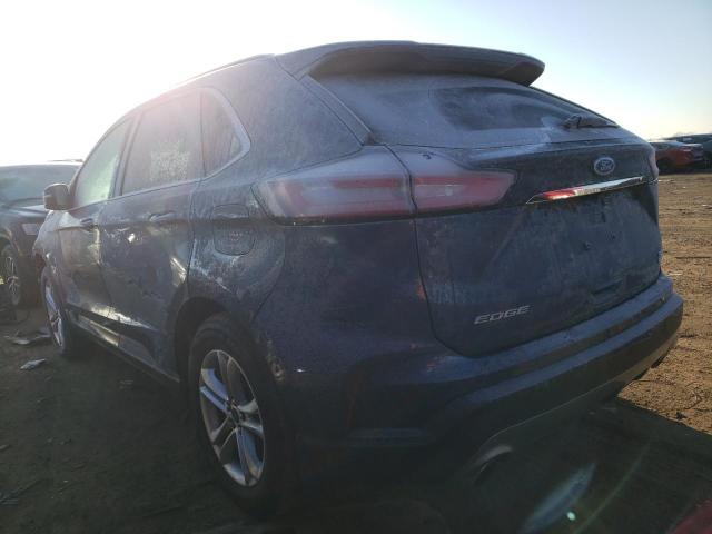 2FMPK4J93KBB33135 - 2019 FORD EDGE SEL BLUE photo 2