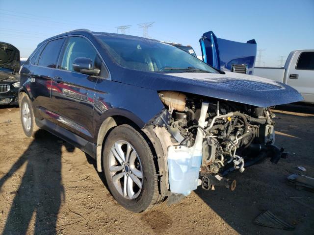 2FMPK4J93KBB33135 - 2019 FORD EDGE SEL BLUE photo 4