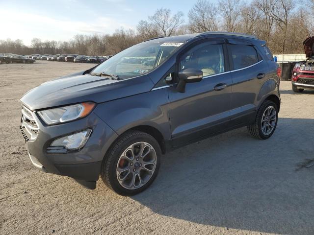 MAJ6S3KL6KC281905 - 2019 FORD ECOSPORT TITANIUM GRAY photo 1