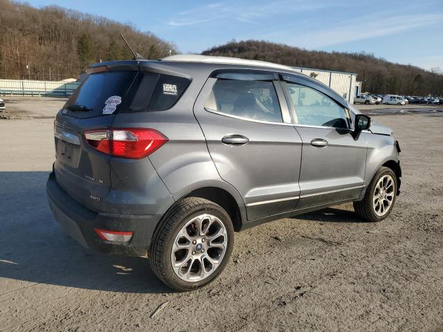 MAJ6S3KL6KC281905 - 2019 FORD ECOSPORT TITANIUM GRAY photo 3