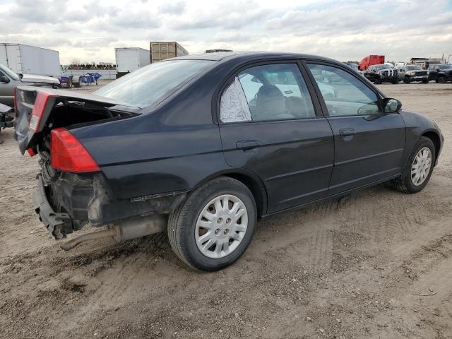 2HGES16544H616912 - 2004 HONDA CIVIC LX BLACK photo 3