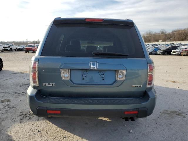 5FNYF18338B009911 - 2008 HONDA PILOT SE BLUE photo 6