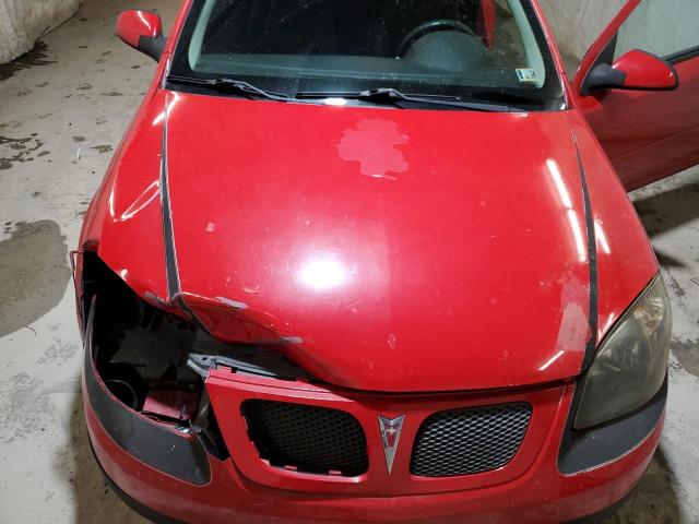 1G2AL15F277220065 - 2007 PONTIAC G5 RED photo 11