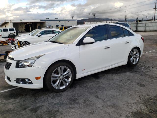 1G1PG5SB7E7391841 - 2014 CHEVROLET CRUZE LTZ WHITE photo 1