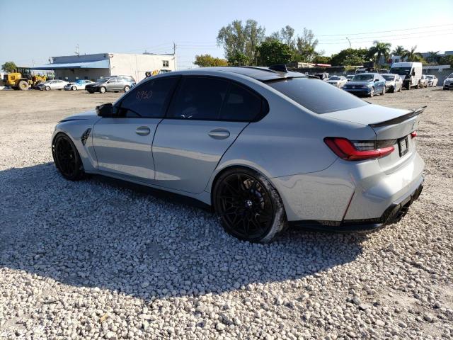 WBS33AY06NFM35682 - 2022 BMW M3 COMPETITION BLUE photo 2