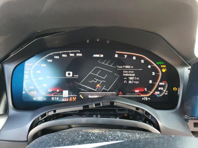 WBS33AY06NFM35682 - 2022 BMW M3 COMPETITION BLUE photo 9