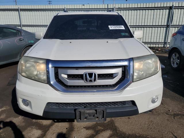 5FNYF4H92BB053976 - 2011 HONDA PILOT TOURING WHITE photo 5