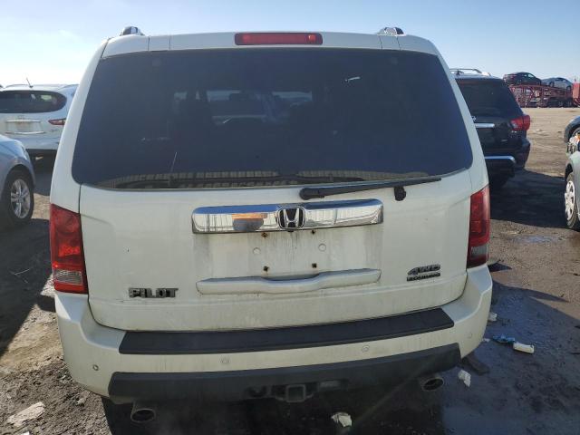 5FNYF4H92BB053976 - 2011 HONDA PILOT TOURING WHITE photo 6