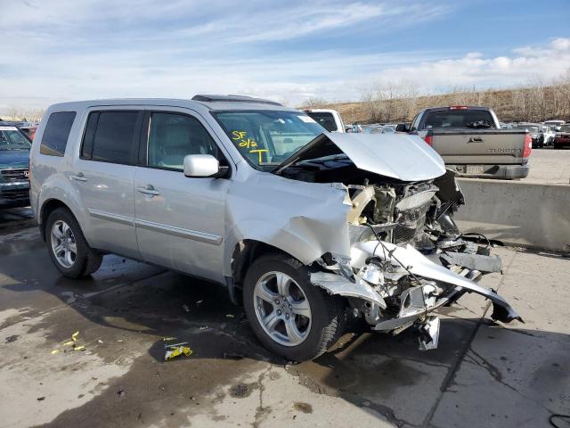 5FNYF3H61EB019466 - 2014 HONDA PILOT EXL SILVER photo 4