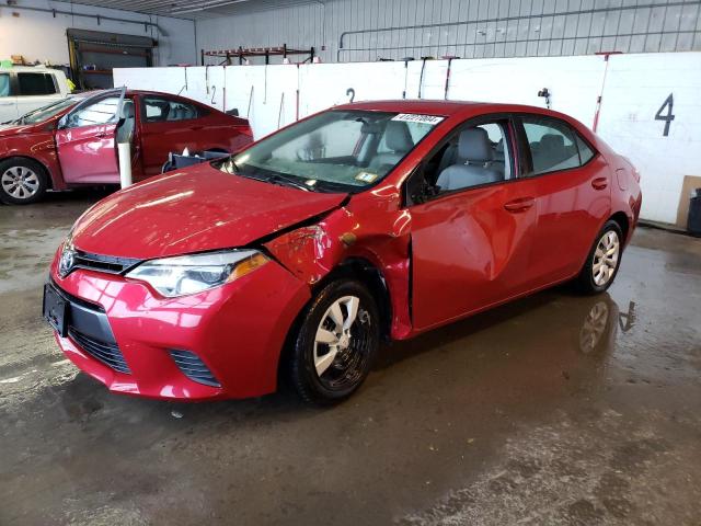 2T1BURHE3FC291321 - 2015 TOYOTA COROLLA L RED photo 1