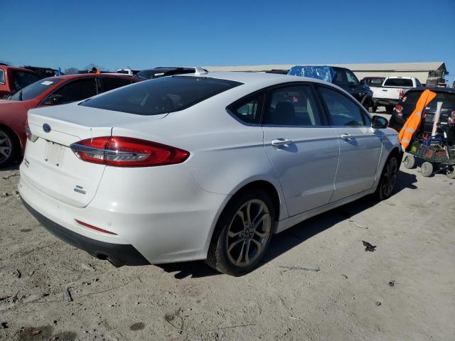 3FA6P0CD8LR194081 - 2020 FORD FUSION SEL WHITE photo 3