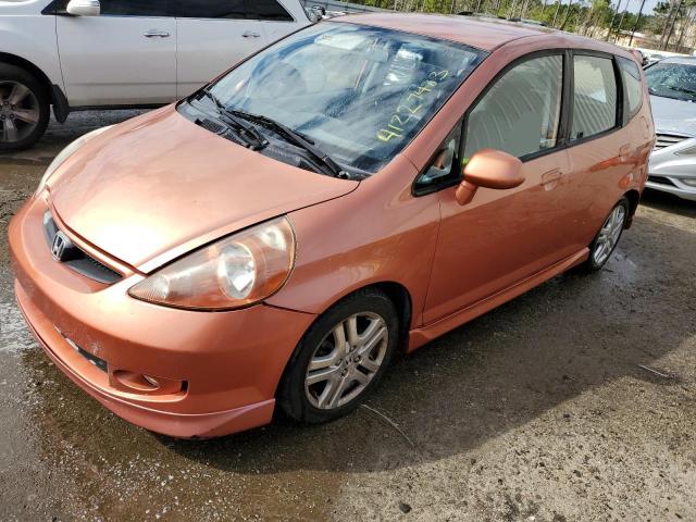 JHMGD38637S008829 - 2007 HONDA FIT S ORANGE photo 1