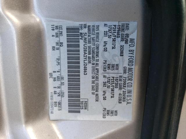 5LMFU28A2YLJ24863 - 2000 LINCOLN NAVIGATOR 棕色 照片 13