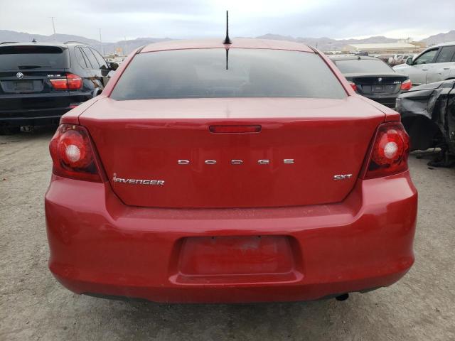 1C3CDZCBXDN679663 - 2013 DODGE AVENGER SXT RED photo 6