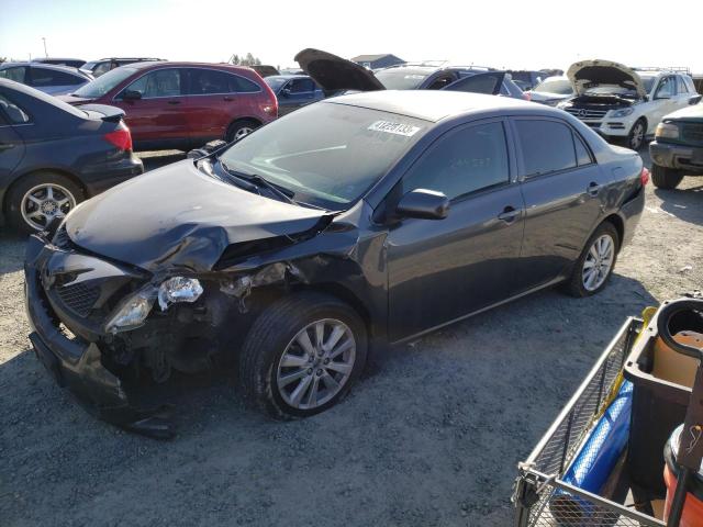 1NXBU4EE4AZ279970 - 2010 TOYOTA COROLLA BASE GRAY photo 1