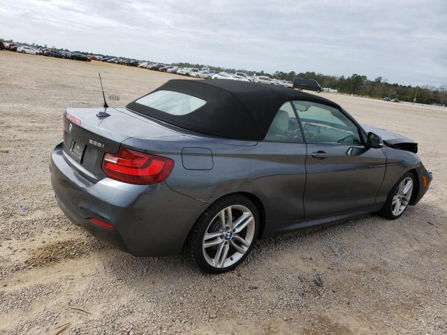 WBA1K9C55GV321794 - 2016 BMW 228 I SULEV GRAY photo 3