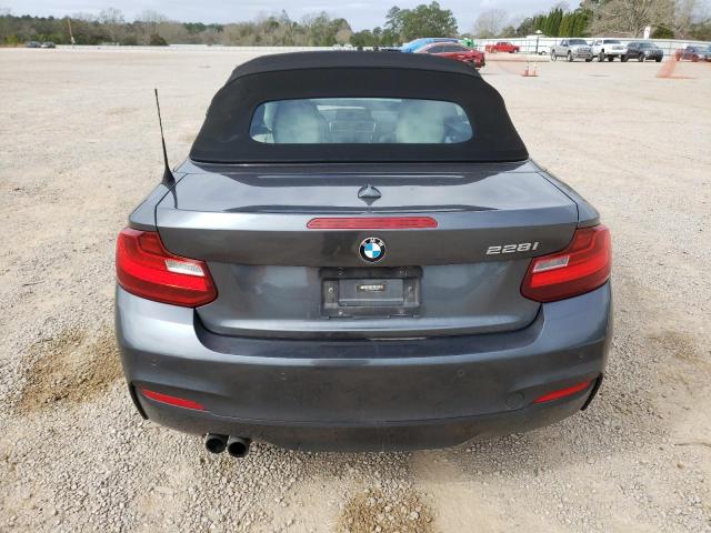 WBA1K9C55GV321794 - 2016 BMW 228 I SULEV GRAY photo 6