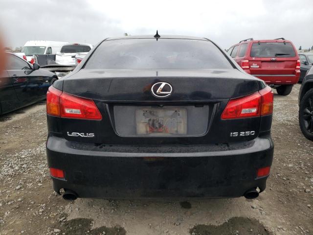 JTHBK262572031779 - 2007 LEXUS IS 250 BLACK photo 6