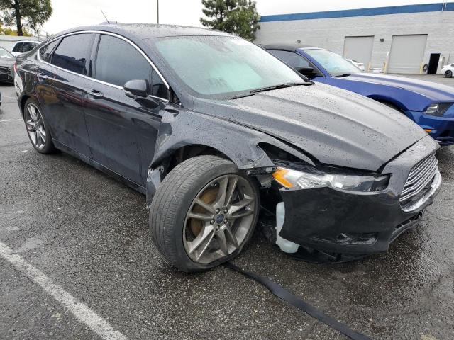 3FA6P0K98DR291828 - 2013 FORD FUSION TITANIUM BLUE photo 4