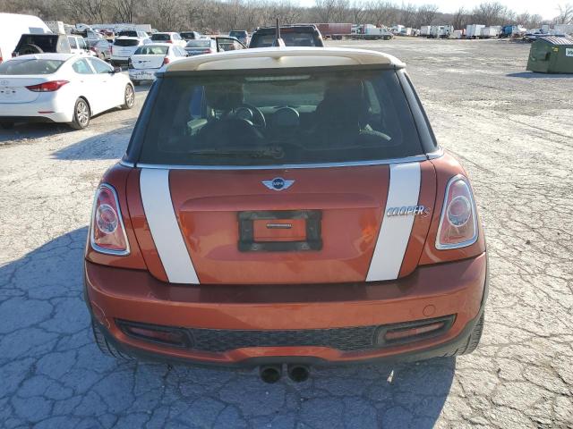 WMWSV3C54BTY21653 - 2011 MINI COOPER S ORANGE photo 6