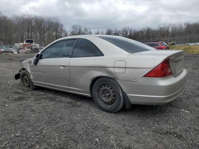 1HGEM229X2L084865 - 2002 HONDA CIVIC EX BEIGE photo 2