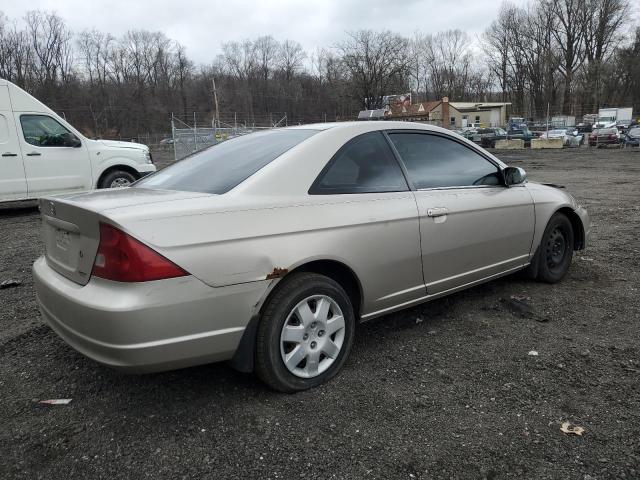 1HGEM229X2L084865 - 2002 HONDA CIVIC EX BEIGE photo 3