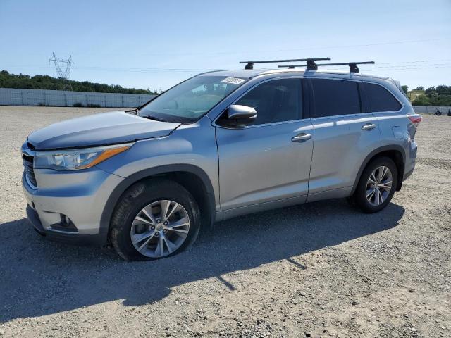 5TDJKRFH2FS101451 - 2015 TOYOTA HIGHLANDER XLE SILVER photo 1
