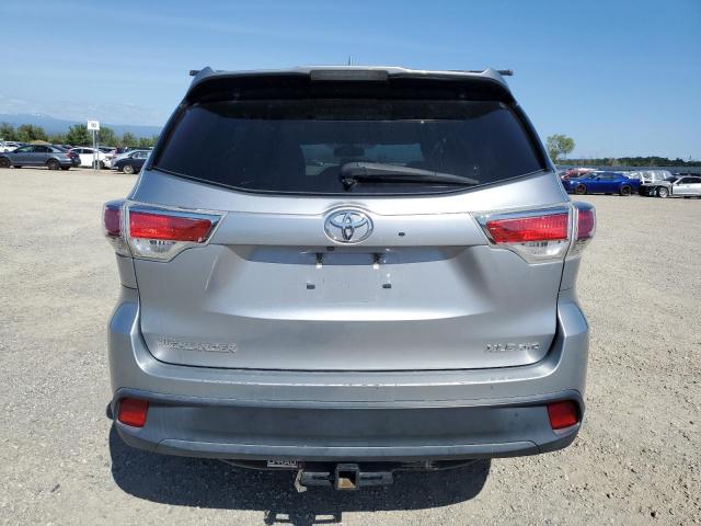5TDJKRFH2FS101451 - 2015 TOYOTA HIGHLANDER XLE SILVER photo 6