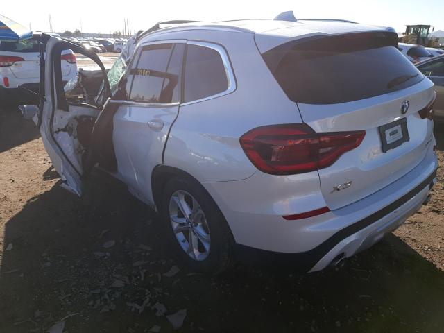 5UXTR7C54KLR49991 - 2019 BMW X3 SDRIVE30I WHITE photo 2