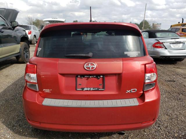 JTKKU4B43AJ057771 - 2010 TOYOTA SCION XD RED photo 6