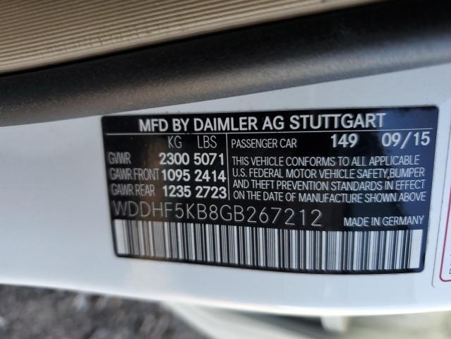 WDDHF5KB8GB267212 - 2016 MERCEDES-BENZ E 350 WHITE photo 13