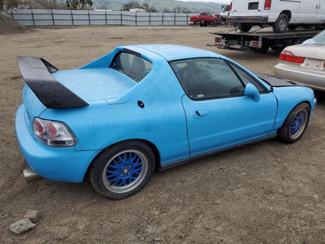 JHMEG1249PS007873 - 1993 HONDA CIVIC DEL SOL S BLUE photo 3