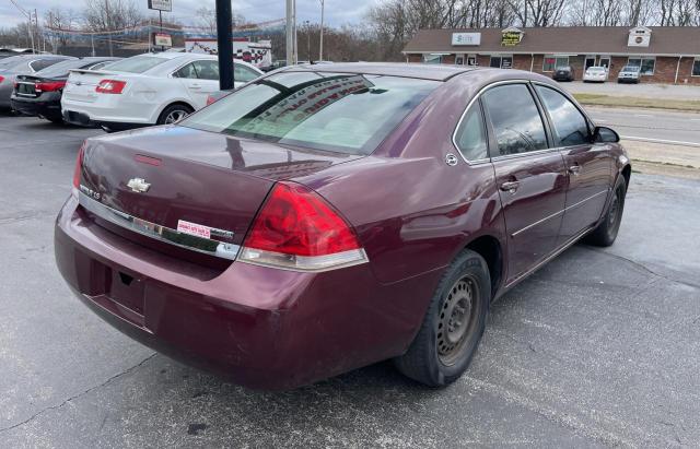 2G1WB58K579354032 - 2007 CHEVROLET IMPALA LS BURGUNDY photo 4