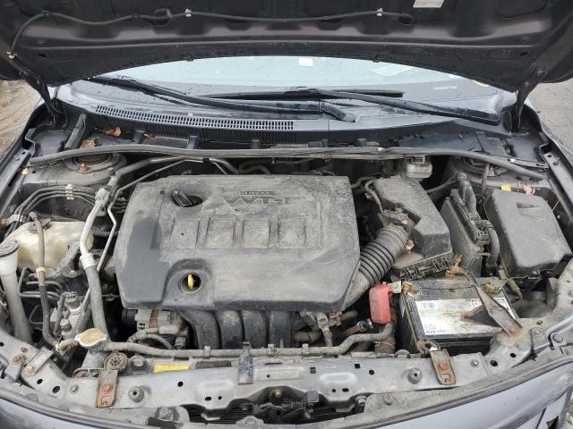 5YFBU4EE5CP068104 - 2012 TOYOTA COROLLA BASE GRAY photo 11