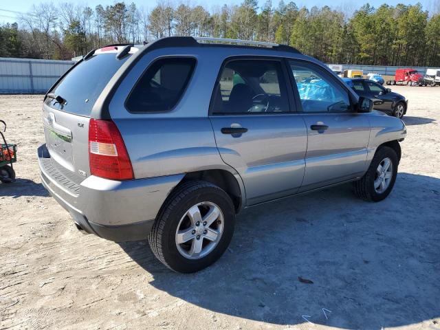 KNDJE723097592834 - 2009 KIA SPORTAGE LX SILVER photo 3