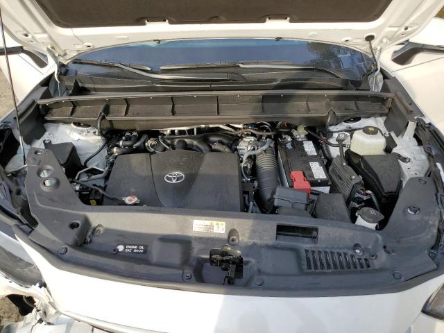 5TDGZRAH4NS134379 - 2022 TOYOTA HIGHLANDER XLE WHITE photo 12