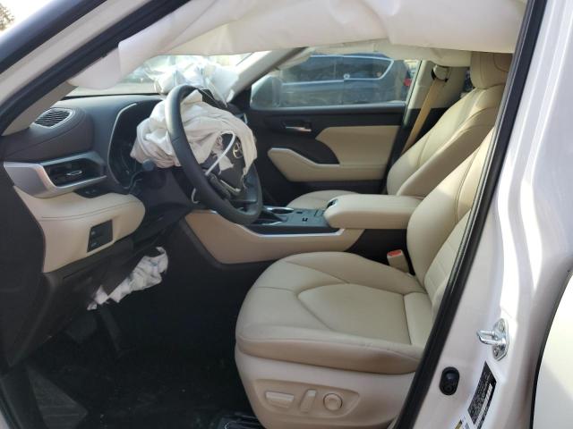 5TDGZRAH4NS134379 - 2022 TOYOTA HIGHLANDER XLE WHITE photo 7