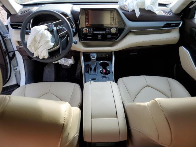 5TDGZRAH4NS134379 - 2022 TOYOTA HIGHLANDER XLE WHITE photo 8