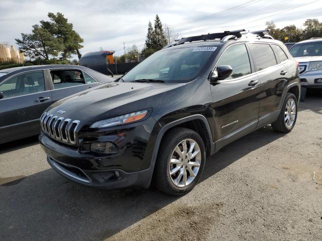 1C4PJLDB0EW162143 - 2014 JEEP CHEROKEE LIMITED BLACK photo 1