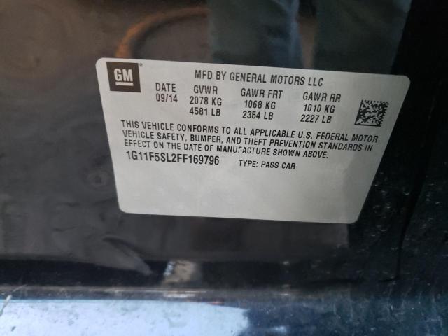 1G11F5SL2FF169796 - 2015 CHEVROLET MALIBU LTZ Қара фото 13