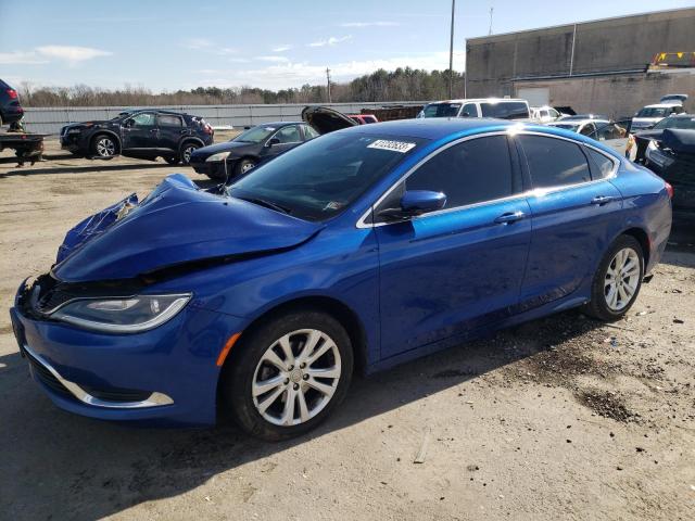 1C3CCCAB2FN733916 - 2015 CHRYSLER 200 LIMITED BLUE photo 1