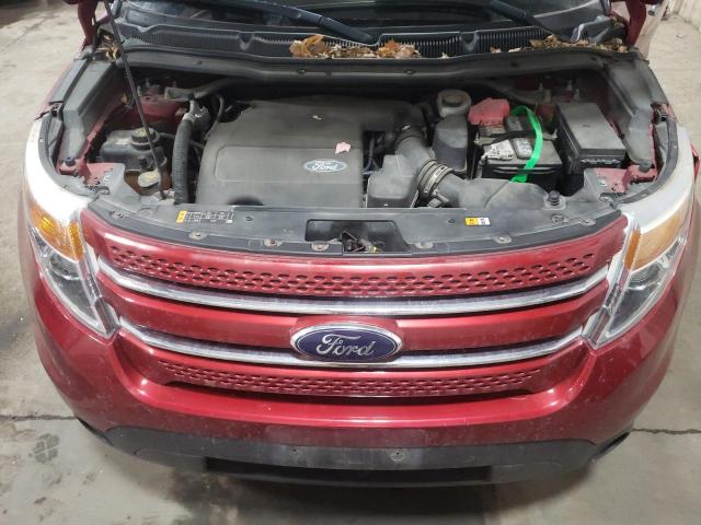 1FM5K8F86DGA68209 - 2013 FORD EXPLORER LIMITED RED photo 12