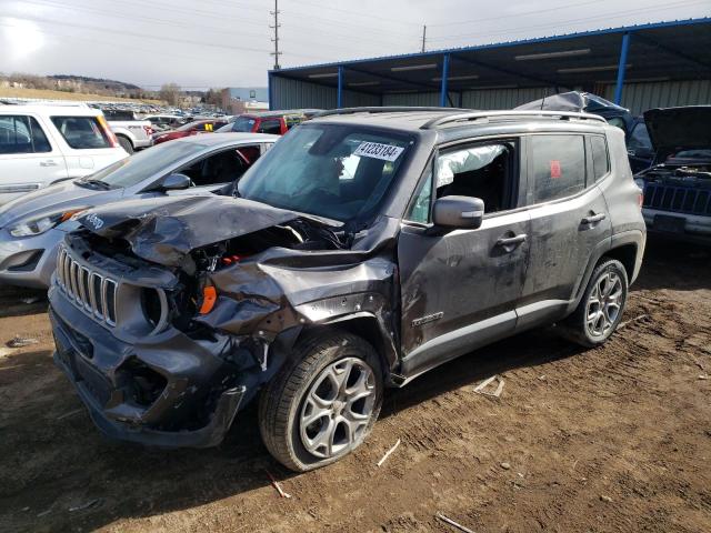 ZACNJBD13KPJ94602 - 2019 JEEP RENEGADE LIMITED GRAY photo 1