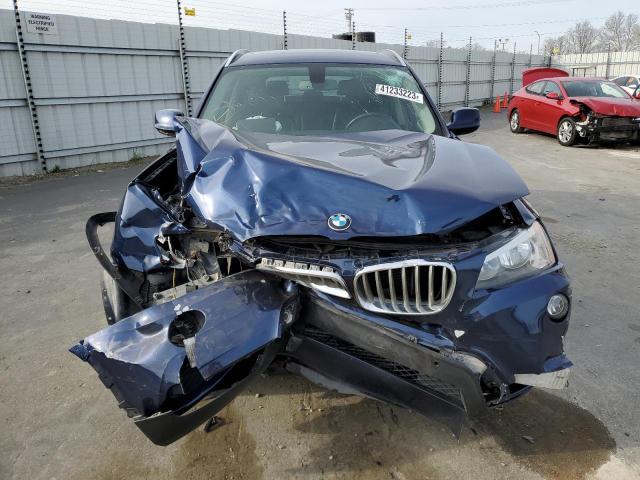 5UXWX9C52D0D01300 - 2013 BMW X3 XDRIVE28I BLUE photo 5