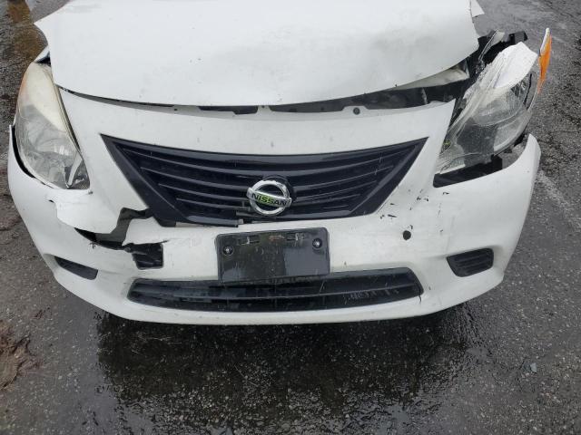 3N1CN7AP7EL806675 - 2014 NISSAN VERSA S WHITE photo 11