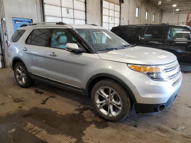 1FM5K7F88DGC34966 - 2013 FORD EXPLORER LIMITED SILVER photo 4