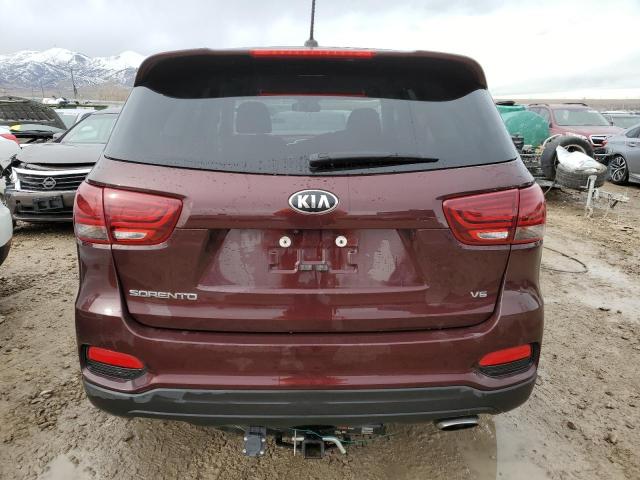 5XYPGDA5XKG458394 - 2019 KIA SORENTO LX BURGUNDY photo 6